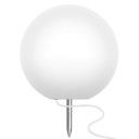 Световой шар с ландшафтным креплением LED BALL Exterior+ 100 см белый IP65 220V