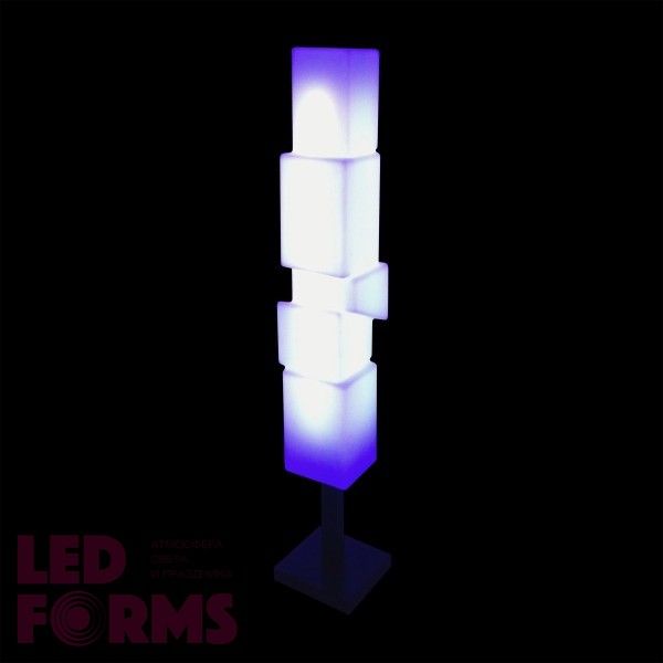 Напольный светильник LED YORK-1 разноцветный RGB с аккумулятором и пультом ДУ IP65 — Купить в интернет-магазине LED Forms
