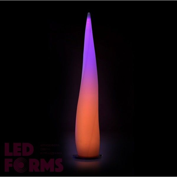 Напольный светильник LED FLAME-2 разноцветный RGB с аккумулятором и пультом ДУ IP65 — Купить в интернет-магазине LED Forms