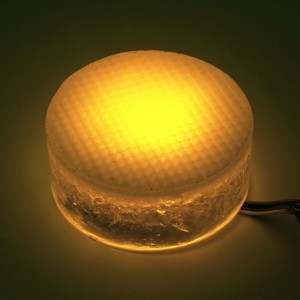 Грунтовый светильник LED LUMBRUS Spot 100x60 мм одноцветный жёлтый IP68