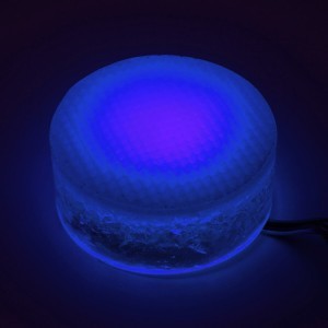 Грунтовый светильник LED LUMBRUS Spot 100x60 мм одноцветный синий IP68
