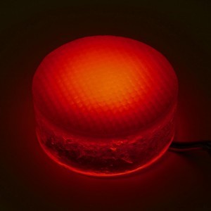 Грунтовый светильник LED LUMBRUS Spot 100x60 мм одноцветный красный IP68