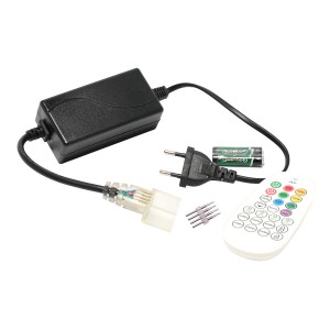 RGB контроллер с пультом ДУ для многоцветного гибкого неона 14x25 мм 1000 Вт 220V