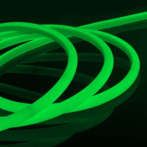 Гибкий неон LED NEON Flex 14 мм. с зелёной подсветкой IP67 220V — Купить в интернет-магазине LED Forms