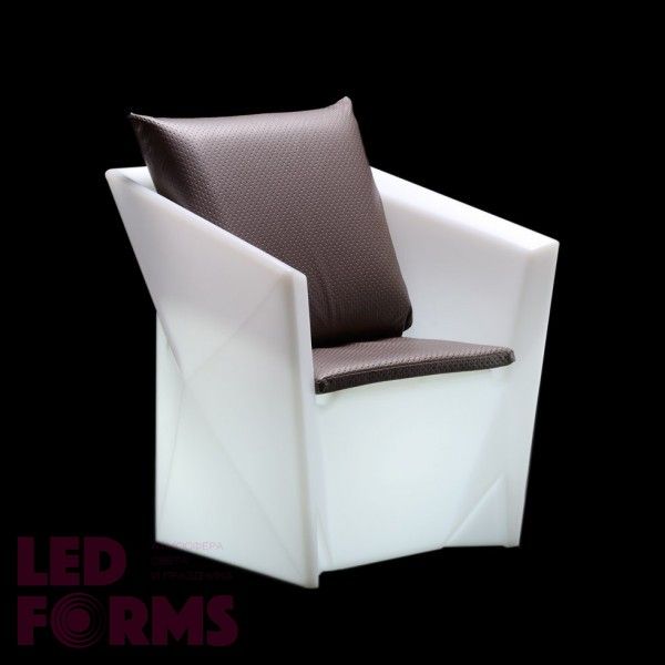 Кресло светящееся LED BORNE c разноцветной RGB подсветкой и пультом ДУ IP65 — Купить в интернет-магазине LED Forms