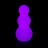 Садовый уличный светильник Снеговик LED SNOWMAN c разноцветной RGB подсветкой и пультом ДУ IP65 220V