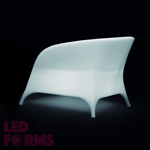 Кресло светящееся LED TRENDY-1 c разноцветной RGB подсветкой и пультом ДУ IP65 — Купить в интернет-магазине LED Forms