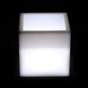 Светящееся кашпо куб для цветов LED PLAZA 30 см. c белой светодиодной подсветкой IP65 220V — Купить в интернет-магазине LED Form