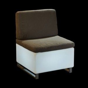 Светящееся мини кресло LED BINGO 60x60x30 см. с белой светодиодной подсветкой IP65 220V — Купить в интернет-магазине LED Forms