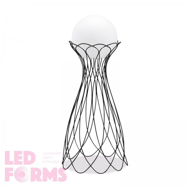 Подставка для светильника ШАР 40 см. из плетёного металла с порошковым напылением — Купить в интернет-магазине LED Forms