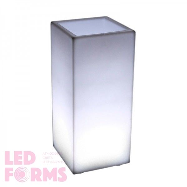 Светящееся кашпо для цветов LED BORA-2 c белой светодиодной подсветкой IP65 220V — Купить в интернет-магазине LED Forms