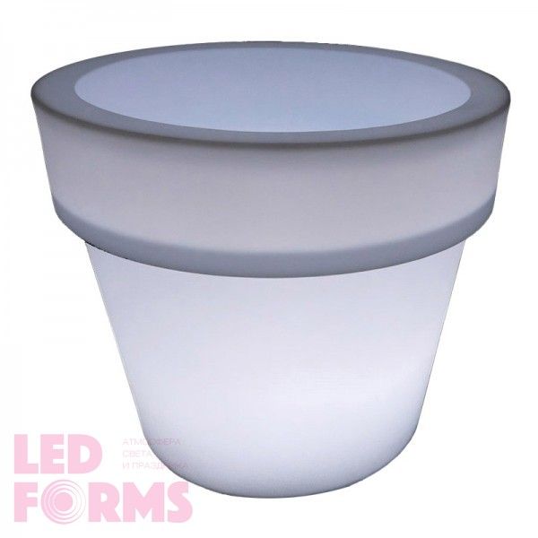 Светящийся вазон для цветов LED POT-1 c белой светодиодной подсветкой IP65 220V — Купить в интернет-магазине LED Forms