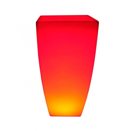 Светящееся цветочное кашпо с аккумулятором LED LINEA-2 c разноцветной RGB подсветкой и пультом USB IP65 — Купить в интернет-мага