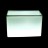 Светящееся кашпо для цветов LED TETRA-1 c белой светодиодной подсветкой IP65 220V — Купить в интернет-магазине LED Forms
