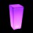 Светящееся кашпо для цветов LED QUADRUM-2 c разноцветной RGB подсветкой и пультом ДУ IP65 220V — Купить в интернет-магазине LED 