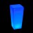 Светящееся кашпо для цветов LED QUADRUM-1 c разноцветной RGB подсветкой и пультом ДУ IP65 220V — Купить в интернет-магазине LED 