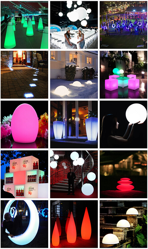 Световая мебель, светящиеся шары и кубы LED Forms - смотрите @ledforms в Instagram 