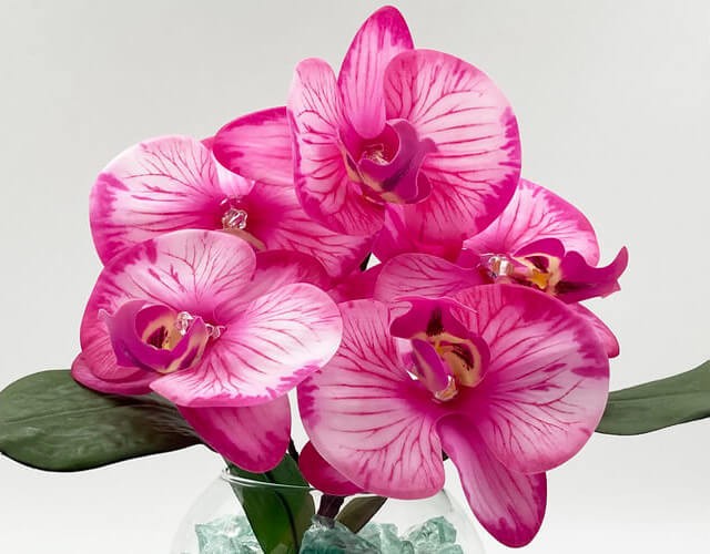 Купить светильник-букет "светодиодные орхидеи в стеклянной вазе" в интернет-магазине ✨ LED Forms