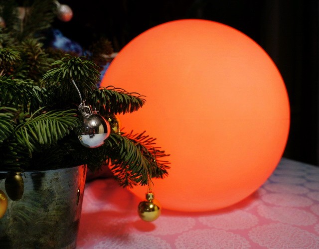 Купить настольный светильник-шар с разноцветной RGB подсветкой и пультом ДУ ✨ LED Forms