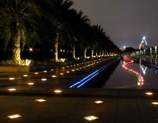 Купить грунтовые светильники LED брусчатка для улиц и площадей города ✨ LED Forms