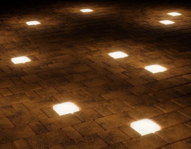 Купить тротуарные светильники Светодиодная брусчатка 10x10 с белым свечением ✨ LED Forms