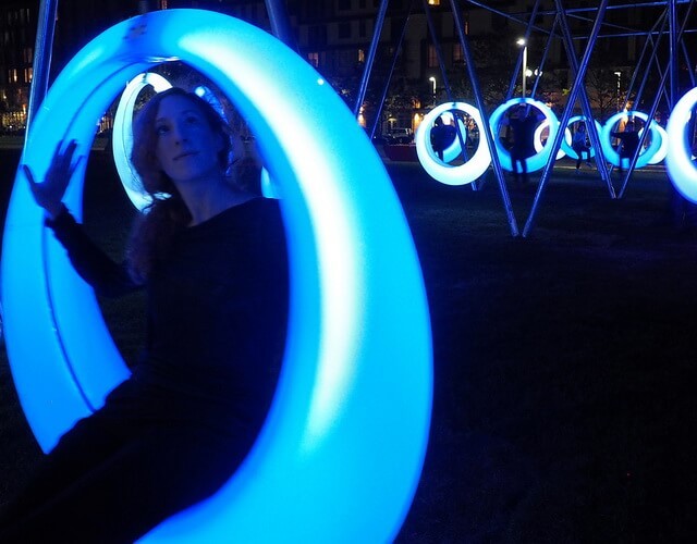 Купить уличные светящиеся детские качели Кольцо со светодиодной подсветкой в интернет-магазине ✨ LED Forms