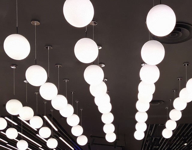 Купить подвесные светильники шары с плафоном из противоударного пластика в интернет-магазине ✨ LED Forms