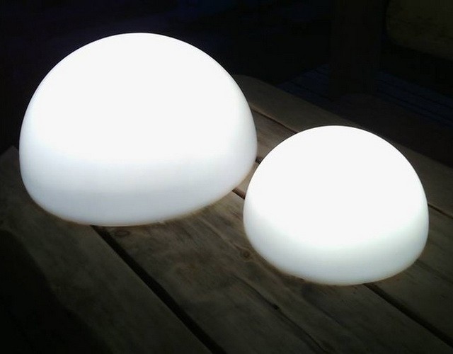 Светящаяся LED полусфера - влагозащищенный беспроводной светодиодный светильник для бани и сауны